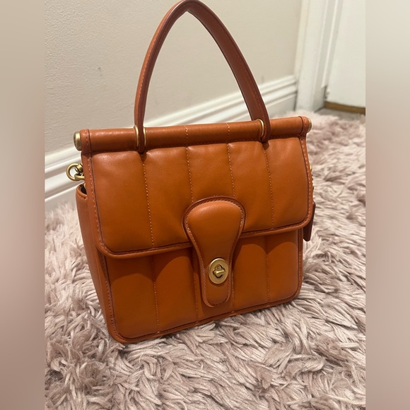 Coach Handbags - COACH C3844 Willis Top Handle 18 With Quilting Canyon